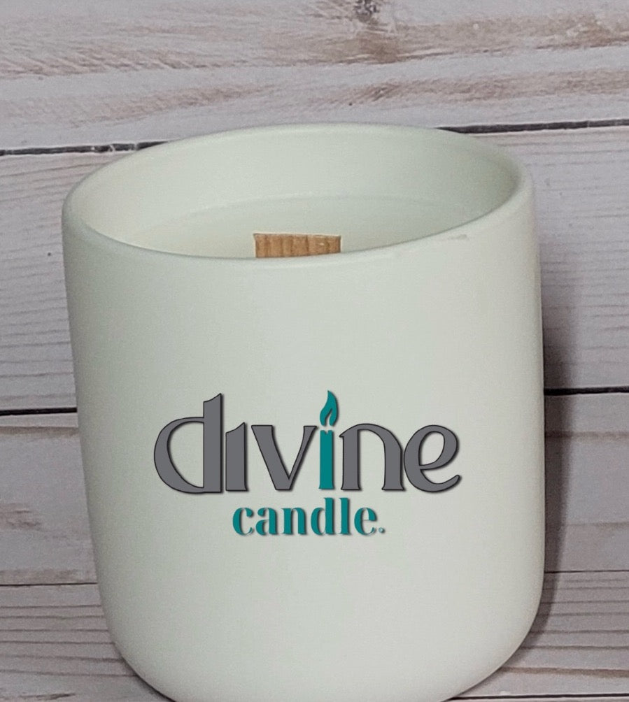 14 Oz White Ceramic Tumbler Soy Wax Candle - 200+ Scents!