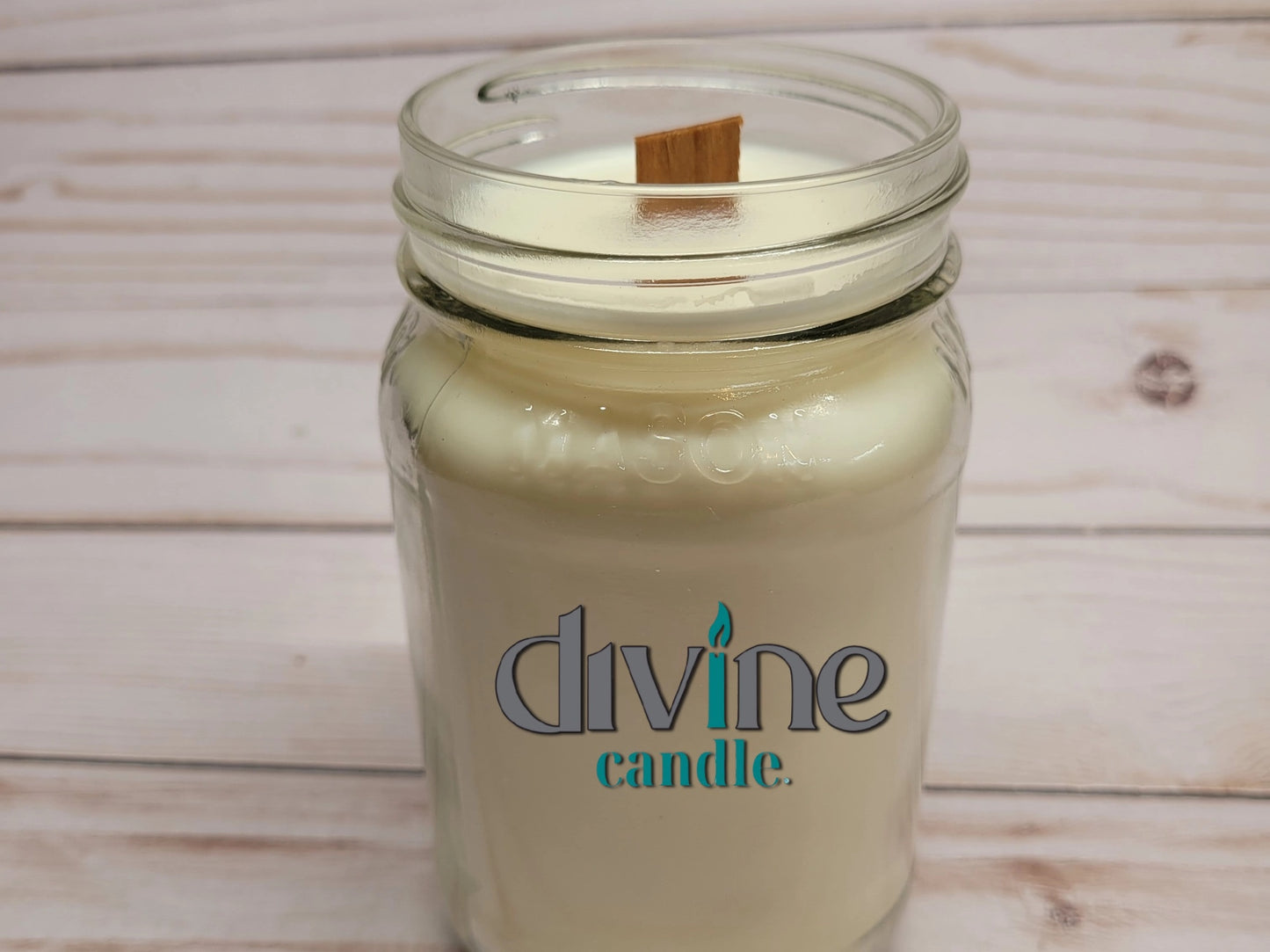 16 oz Soy Wax Wood Wick Candle (Square Jar) - A Thousand Wishes